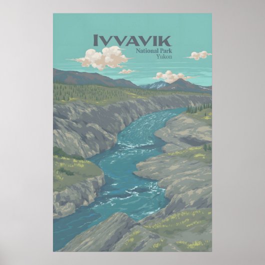 Ivvavik Nationaal Park Canada Reisposter Poster (Voorkant)