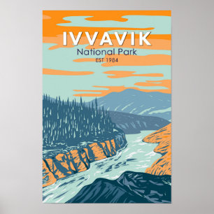 Ivvavik National Park Canada Travel Art Poster