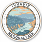 Ivvavik National Park Canada Travel Art  Sticker (Voorkant)