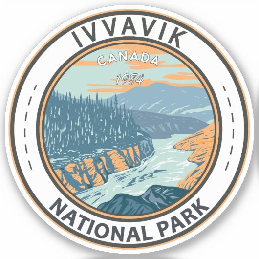 Ivvavik National Park Canada Travel Art  Sticker (Voorkant)