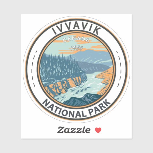 Ivvavik National Park Canada Travel Art  Sticker (Vel)