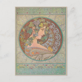 Ivy - Alphonse Mucha Briefkaart