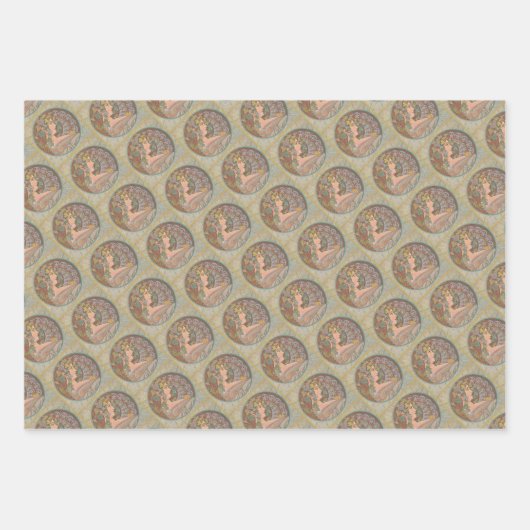 Ivy - Alphonse Mucha Inpakpapier Vel (Voorkant 2)