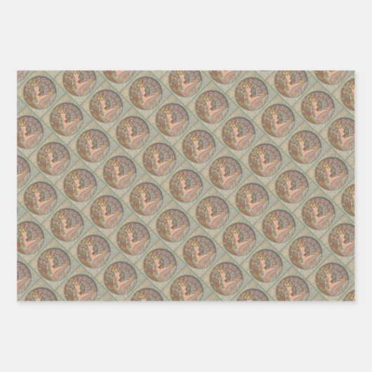 Ivy - Alphonse Mucha Inpakpapier Vel (Voorkant)