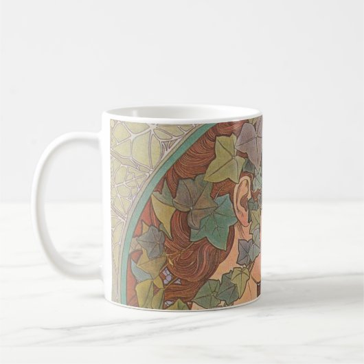 Ivy - Alphonse Mucha Koffiemok (Links)