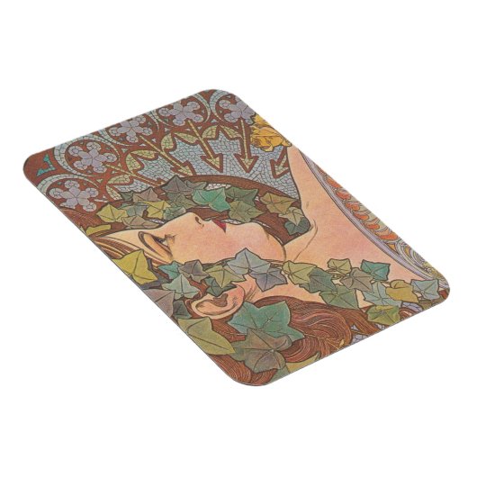 Ivy - Alphonse Mucha Magneet (Rechterzijde)