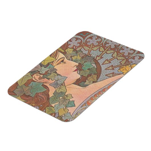 Ivy - Alphonse Mucha Magneet (Linkerzijde)