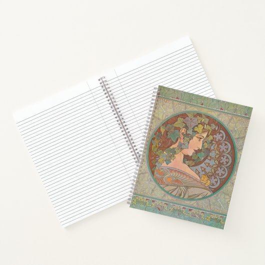 Ivy - Alphonse Mucha Notitieboek (Binnen)