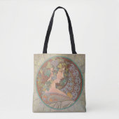 Ivy - Alphonse Mucha Tote Bag (Voorkant)