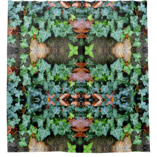 Ivy and field stone douchegordijn (Voorkant)