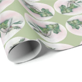 Ivy and Holly Kerstmis Cadeaupapier (Rol Hoek)