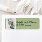 Ivy and Holly Kerstmis Etiket (Insitu)