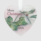 Ivy and Holly Kerstmis Ornament (voorkant)