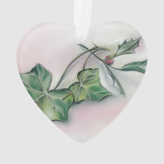 Ivy and Holly Kerstmis Ornament (achterkant)