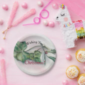 Ivy and Holly Kerstmis Papieren Bordje (Feest)