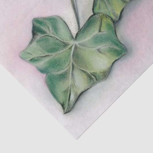 Ivy and Holly Kerstmis Tissuepapier (Detail)