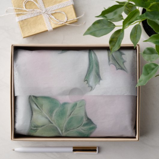 Ivy and Holly Kerstmis Tissuepapier (Geschenk)