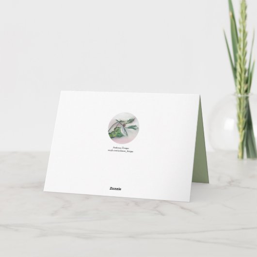 Ivy and Holly Personalized Kerstmis Feestdagen Kaart (Achterkant)