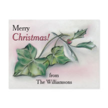 Ivy and Holly Personalized Kerstmis