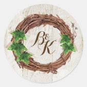 Ivy and Willow Wedding Invitation Envelope Sticker (Voorkant)