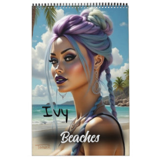 Ivy Beaches Pinup Collectable Art Calendar Kalender