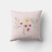 IVY - Betekenis meisjesnaam cadeau - Roze zeemeerm Kussen (Achterkant)