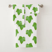 Ivy Blad Patroon Bad Handdoek (Insitu)