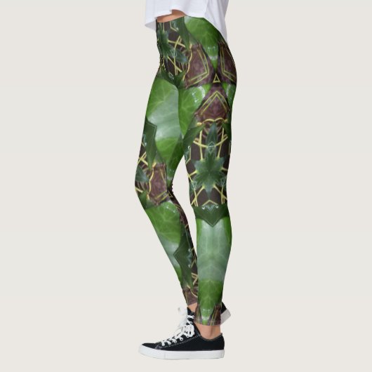 Ivy bladpatroon leggings (Links)