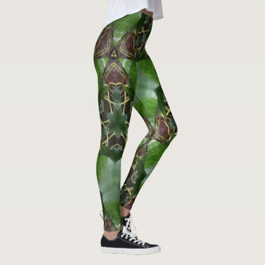 Ivy bladpatroon leggings (Rechts)