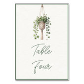 Ivy: Boho chique botanische groen Plant minimalist Kaart (Voorkant)