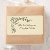  Ivy Border Bookplate met Jouw naam Etiket (Insitu)