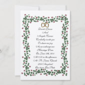 Ivy border huwelijksuitnodiging sjabloon kaart (Voorkant)