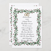 Ivy border huwelijksuitnodiging sjabloon kaart (Voorkant / Achterkant)