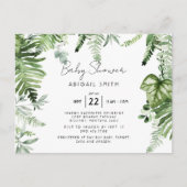 Ivy Botanical Neutraal Baby shower Briefkaart (Voorkant)
