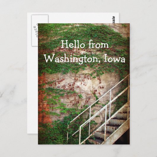 Ivy, Brick en Stairs Briefkaart (Voorkant / Achterkant)