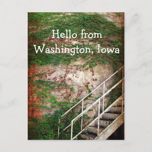 Ivy, Brick en Stairs Briefkaart (Voorkant)