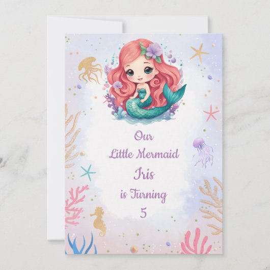 Ivy de Zeemeermin Kaart (Voorkant)