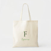 Ivy Design op Monogram F Tote Tas (Voorkant)