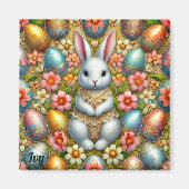 IVY ~ Easter Bunny and Eggs ~  Magneet (Voorkant)