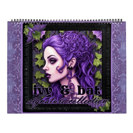 Ivy en Bat Signature Collectie Kunstkalender Kalender (Hoes)