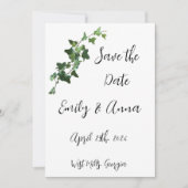 Ivy en Hearts Bewaar de datum Save The Date (Voorkant)