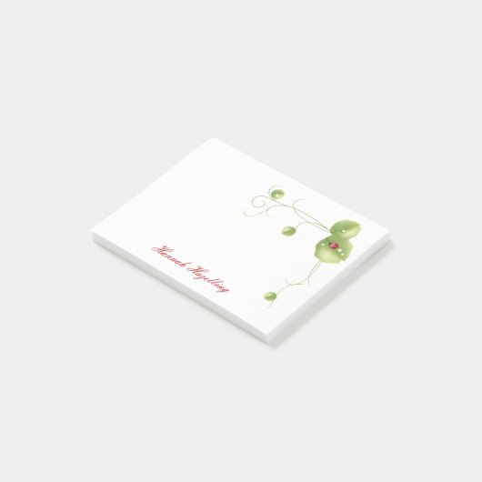 Ivy en Ladybug Persoonlijke Notiepad Post-it® Notes (Schuin)