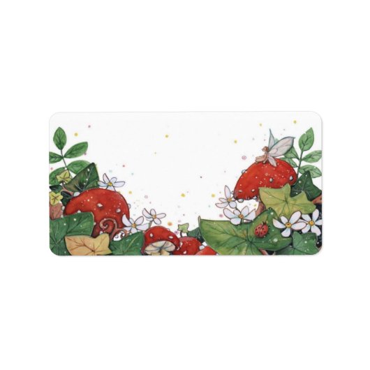 Ivy en Paddestoel Labels (Voorkant)