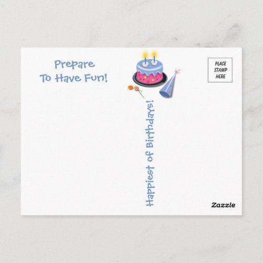 Ivy en Parker's Surprise - Cat Birthday Briefkaart (Achterkant)