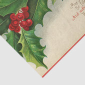Ivy en rijke rode bessen kerstgroet tissuepapier (Detail)