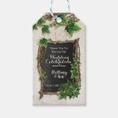 Ivy en Willow bruiloft Cadeaulabel (Voorkant)