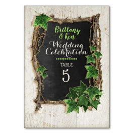 Ivy en Willow bruiloft Kaart