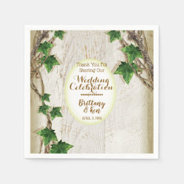 Ivy en Willow bruiloft Servet