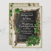 Ivy en Willow trouwuitnodigingen Kaart (Voorkant / Achterkant)