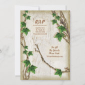 Ivy en Willow trouwuitnodigingen - Krans 2 Kaart (Achterkant)